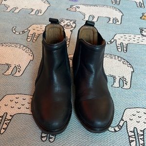 Zara little girl black ankle boots/ booties size 31